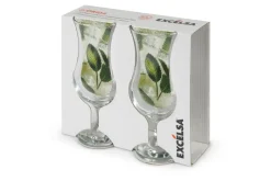 Bicchieri da cocktail, 2 pezzi, vetro trasparente
