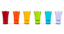 Bicchierini da liquore, 6 pezzi, multicolore