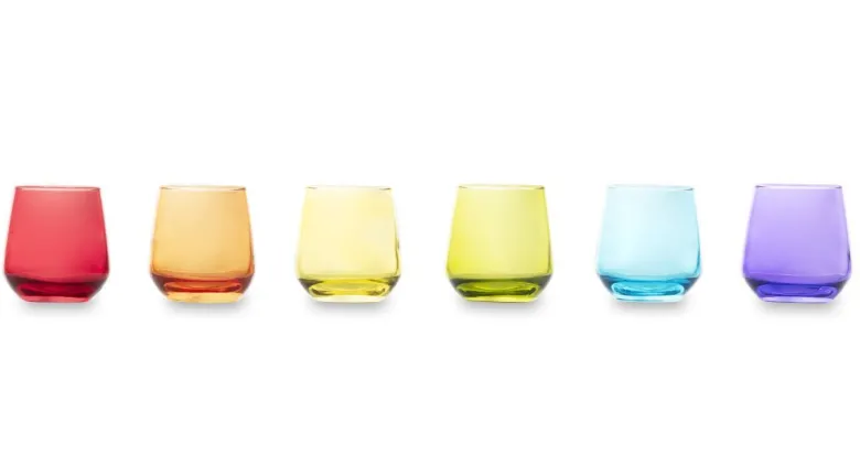 Bicchierini da liquore, 6 pezzi, multicolore