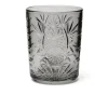 Bicchieri tumbler, con lavorazione, 6 pezzi, grigio