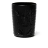 Bicchieri tumbler, con lavorazione, 6 pezzi, nero