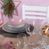 Bicchieri tumbler, con lavorazione, 6 pezzi, rosa