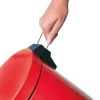 Bidoncino rifiuti a pedale, rosso, 5 litri