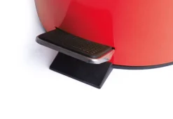 Bidoncino rifiuti a pedale, rosso, 5 litri