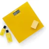 Bilancia pesapersone, elettronica, vetro, giallo