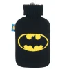 Borsa acqua calda, rivestita batman, 2 litri, nero