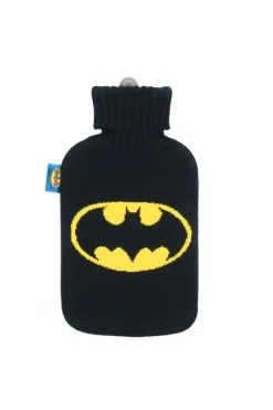 Borsa acqua calda, rivestita batman, 2 litri, nero