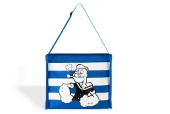 Borsa termica, braccio di ferro, bianco/blu, 10 litri