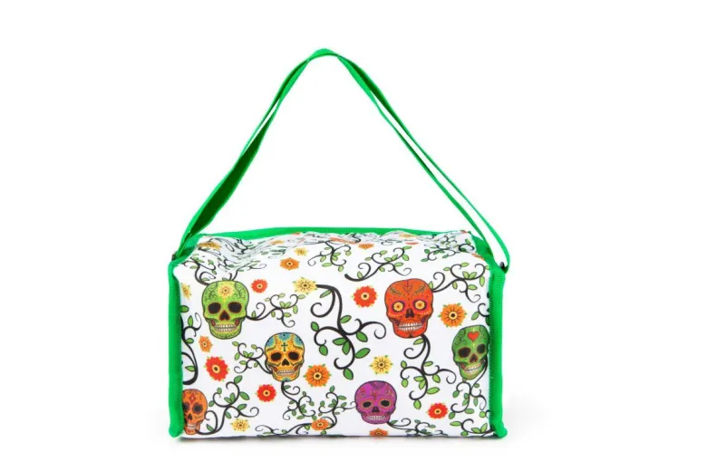 Borsa termica, multicolore, 7 litri, fantasia teschi