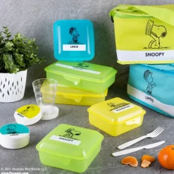 Borsa termica, snoopy, verde, 7 litri