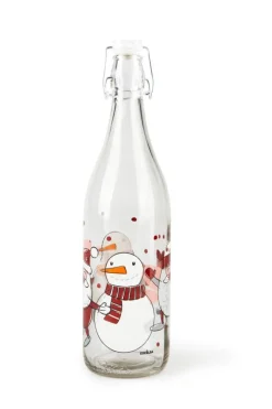 Bottiglia con chiusura ermetica, babbo natale, 1 litro