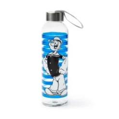 Bottiglia non termica, braccio di ferro, vetro, 500 ml