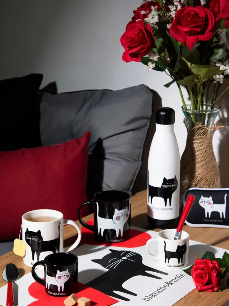 Bottiglia termica, gattino, bianco, 500 ml