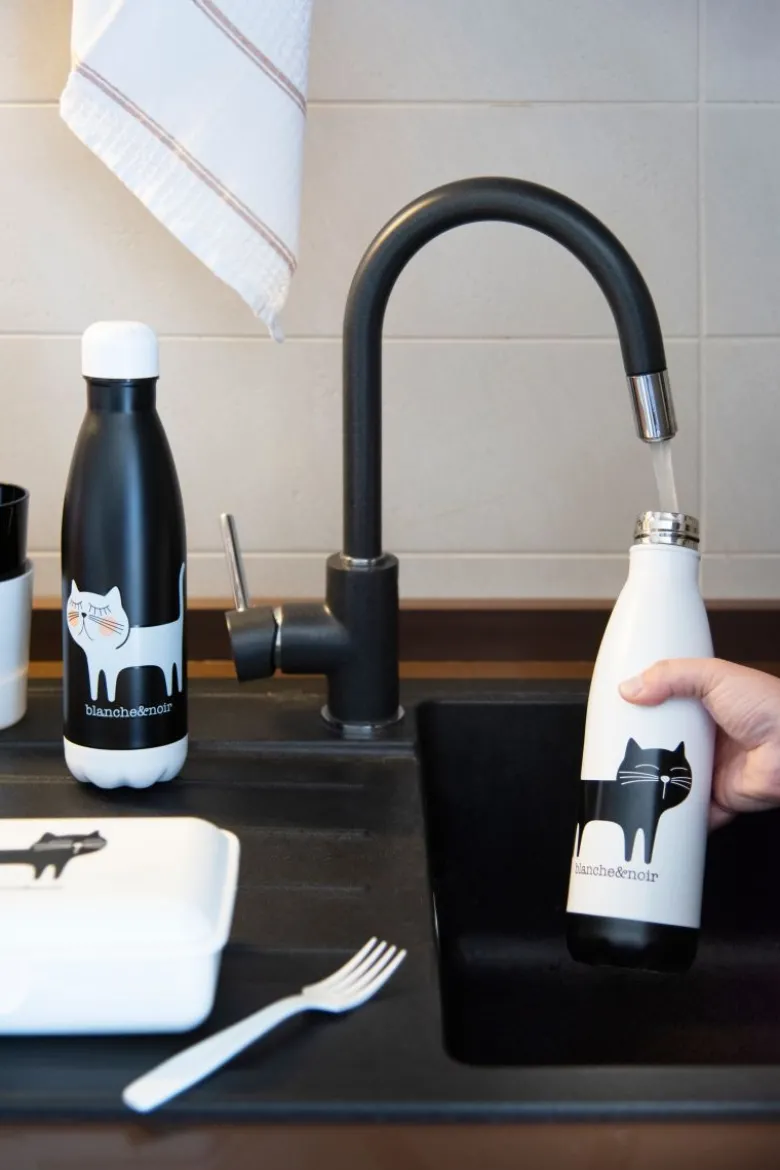 Bottiglia termica, gattino, bianco, 500 ml
