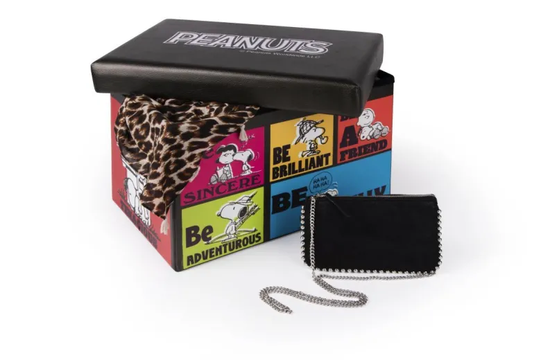 Box portatutto, con seduta, rettangolare, peanuts