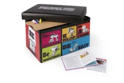 Box portatutto, con seduta, rettangolare, peanuts