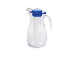 Brocca con coperchio e rinfrescatore, vetro, 1,5 litri