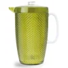 Brocca con coperchio, verde, materiale plastico