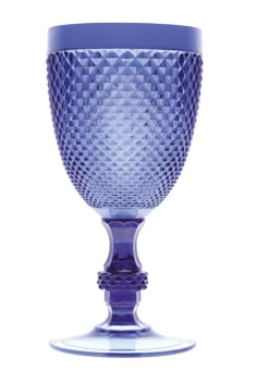 Calici diamantati, 6 pezzi, plastica resistente, blu