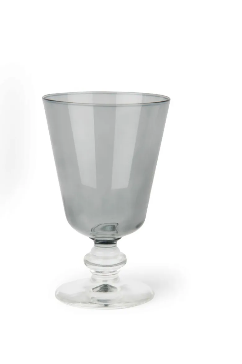 Calici, 6 pezzi, vetro, grigio