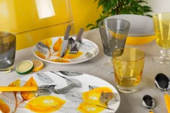 Calici, 6 pezzi, vetro, grigio