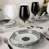 Calici vino, 6 pezzi, vetro, bianco