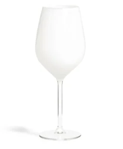 Calici vino, 6 pezzi, vetro, bianco
