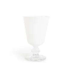 Calici vino, 6 pezzi, vetro, bianco