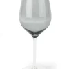 Calici vino, 6 pezzi, vetro, grigio