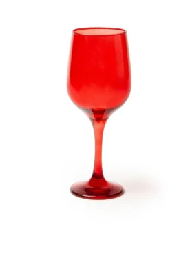 Calici vino, 6 pezzi, vetro, rosso