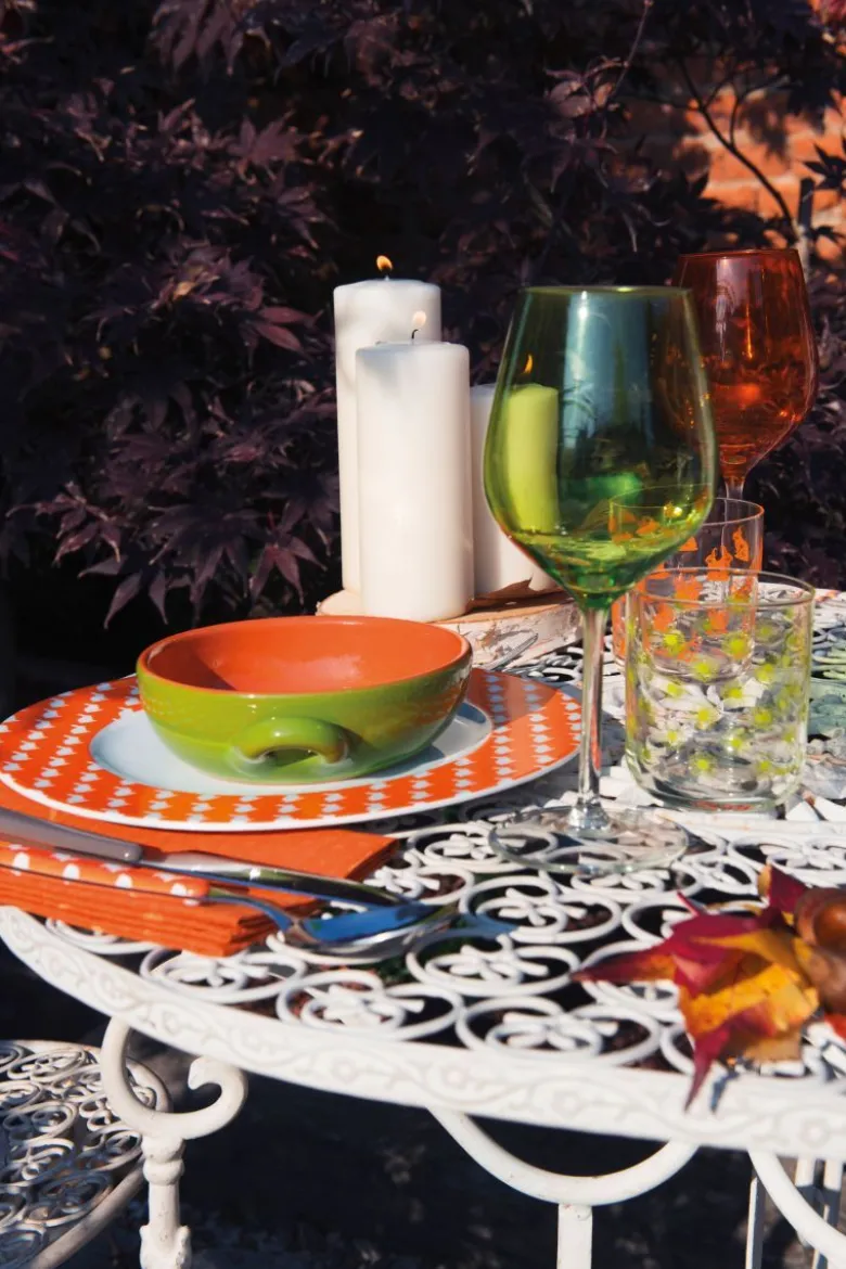 Calici vino, 6 pezzi, vetro, rosso
