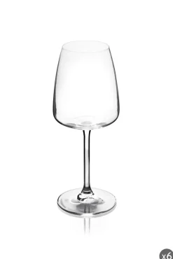 Calici vino, 6 pezzi, vetro trasparente