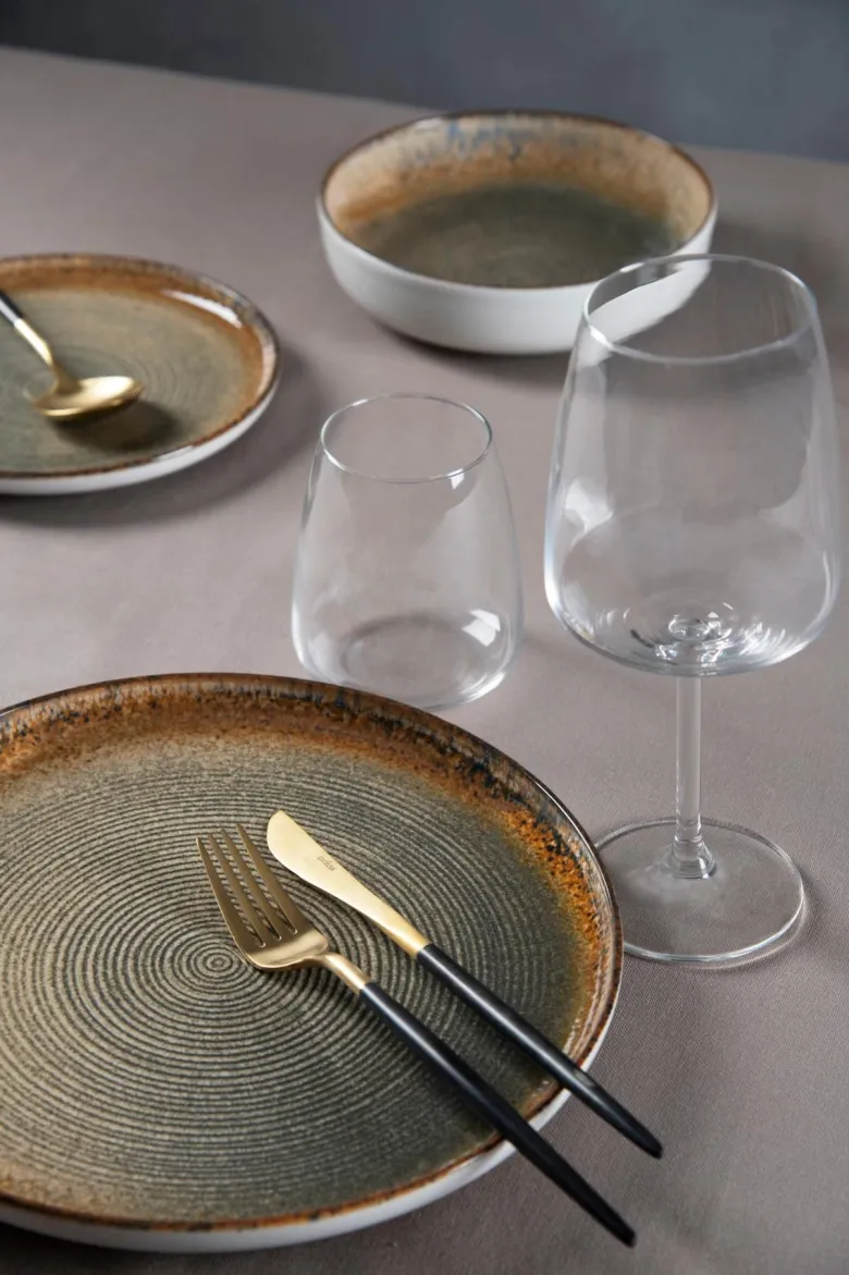 Calici vino, 6 pezzi, vetro trasparente