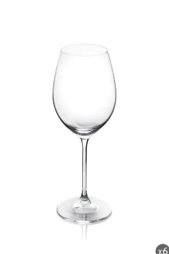 Calici vino, 6 pezzi, vetro trasparente
