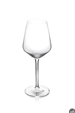 Calici vino, 6 pezzi, vetro trasparente