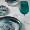 Calici vino, 6 pezzi, vetro, verde