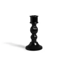Candeliere, classico, vetro nero, medio