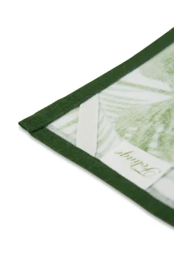 Canovaccio, 100% cotone, foglie e felci, 50x70 cm