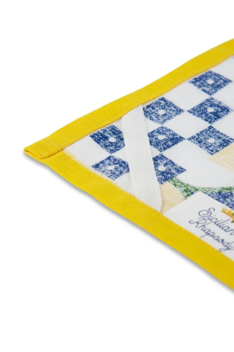 Canovaccio, 100% cotone, stile siciliano, 50x70 cm