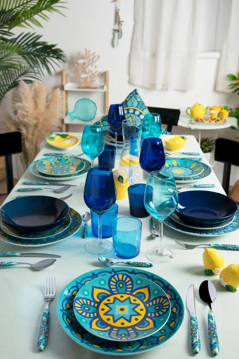 Caraffa, colorata in pasta, vetro, 1 litro