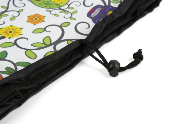 Carrello della spesa, multicolore, con teschi, 38 litri
