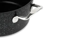 Casseruola antiaderente, alluminio forgiato, 24 cm