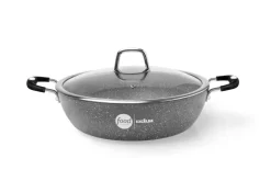 Casseruola antiaderente, 28 cm, effetto pietra, food network
