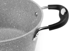 Casseruola antiaderente, 24 cm, effetto pietra, food network