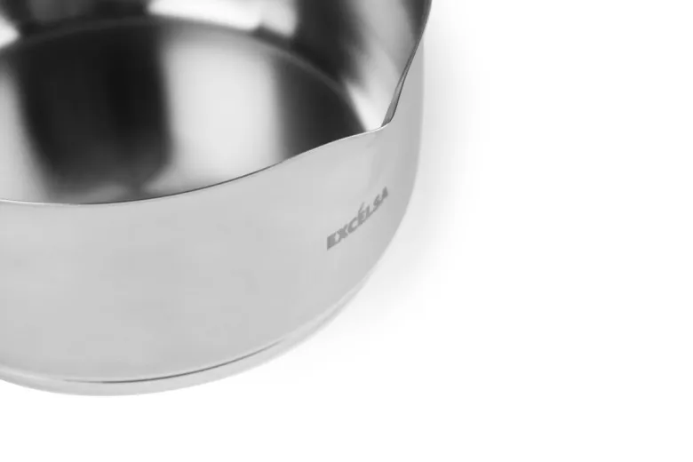 Casseruola, con becco, acciaio inox 18/10, 14 cm