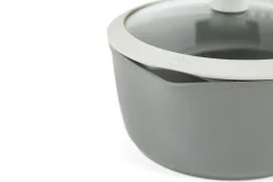 Casseruola con manico, antiaderente, con coperchio, 16 cm