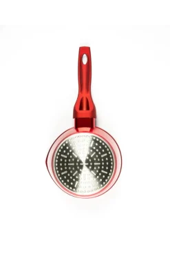 Casseruola con salvapadella, antiaderente, 16 cm, rosso