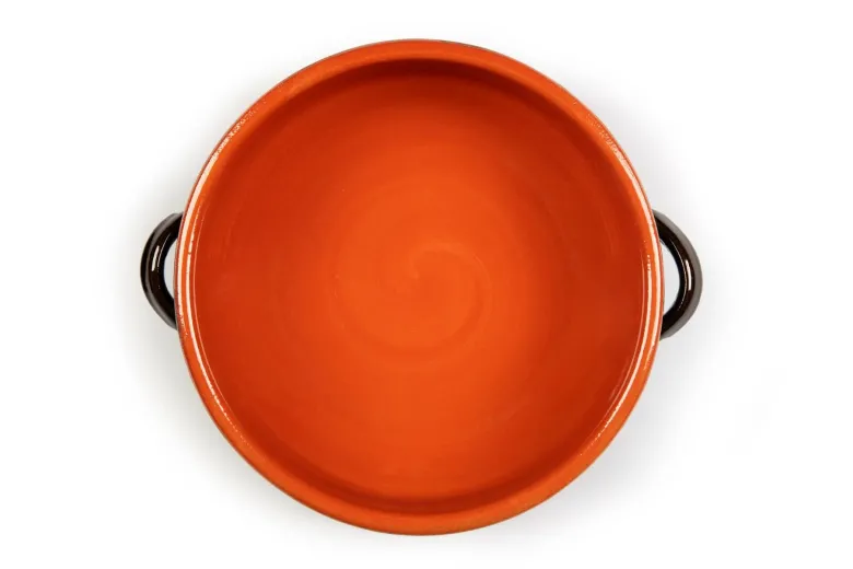 Casseruola, in terracotta, 2 manici, 30 cm