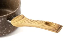 Casseruola, 1 pezzo, 16 cm, effetto legno e pietra