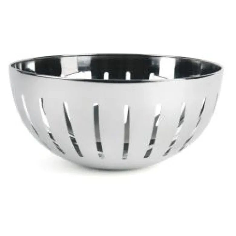 Cestino decorativo per alimenti, acciaio inox, 23 cm